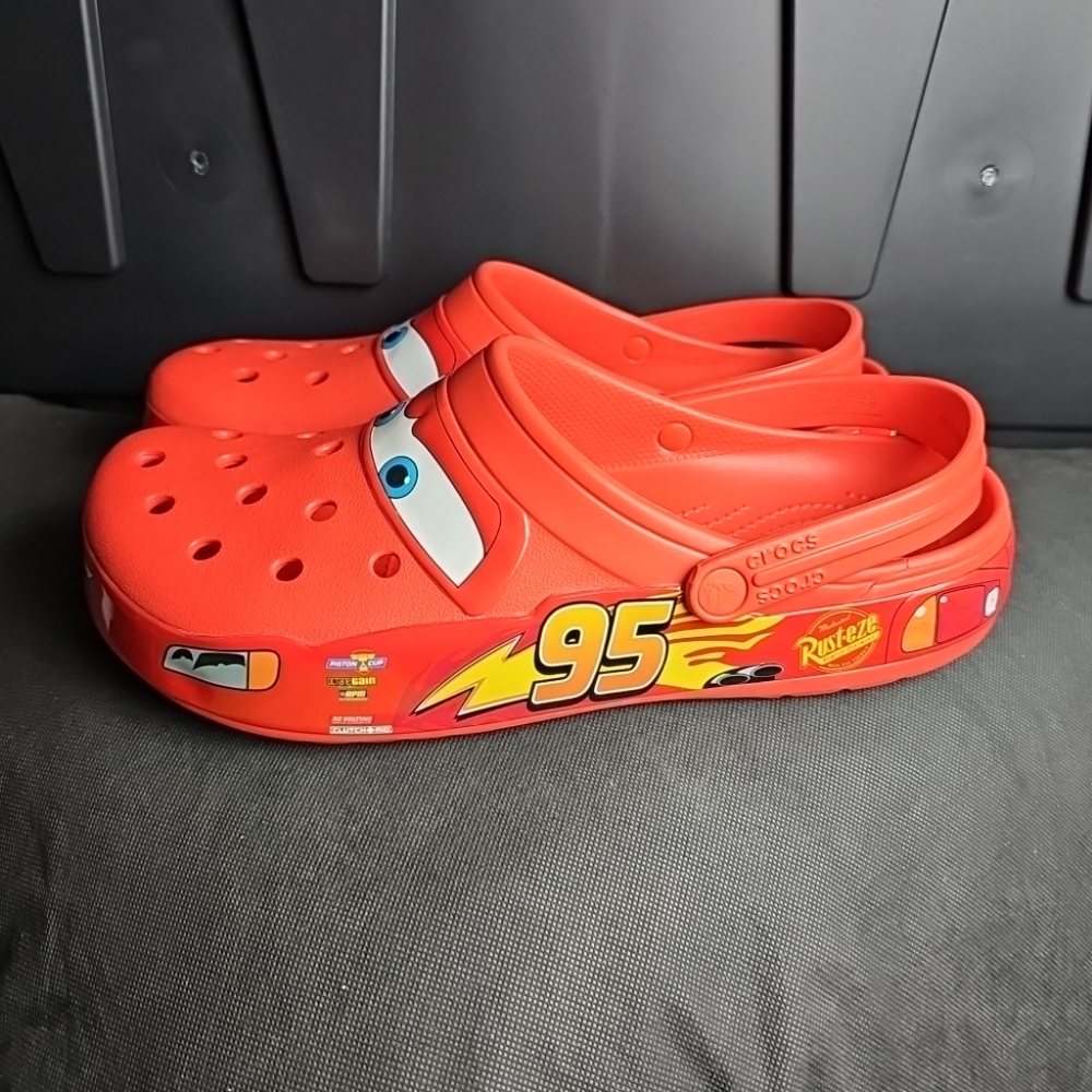 Lightning mcqueen crocs multiple sizes
